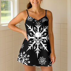 Bone Chill Blizzard Short Cami Dressess