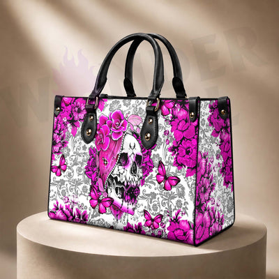 Wonder Skull structured tote bag solves the "I can't find anything in my bag" problem. The roomy interior fits your tablet, phone, wallet, water bottle, umbrella, and cosmetics — without the overstuffed look. Multiple interior pockets keep everything organized, so you're never digging around at checkout. Reinforced rivet corners and quality metal hardware ensure the bag holds up to daily use. Whether you're heading to work, running errands, or catching a flight, this tote keeps you looking put-together.