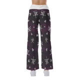 Skull Gothic Punk Style Backless tanktop and Wide Pants Sets - Wonder Skull