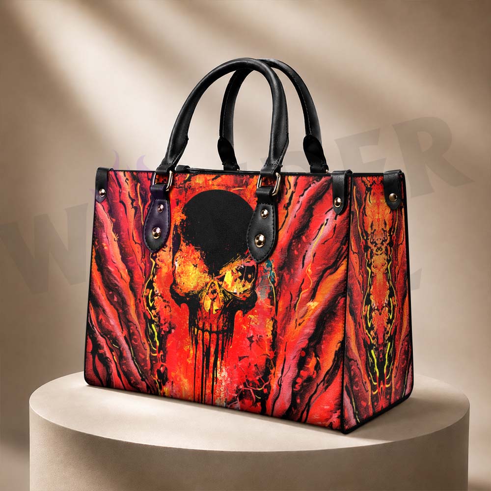 Wonder Skull structured tote bag solves the "I can't find anything in my bag" problem. The roomy interior fits your tablet, phone, wallet, water bottle, umbrella, and cosmetics — without the overstuffed look. Multiple interior pockets keep everything organized, so you're never digging around at checkout. Reinforced rivet corners and quality metal hardware ensure the bag holds up to daily use. Whether you're heading to work, running errands, or catching a flight, this tote keeps you looking put-together.