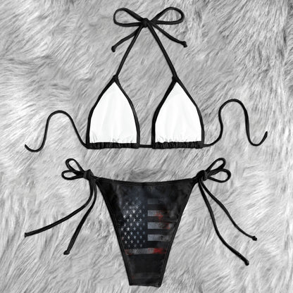Dark Patriot Combat Micro Triangle Bikini Swimsuit