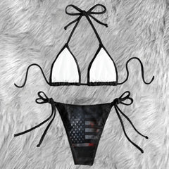 Dark Patriot Combat Micro Triangle Bikini Swimsuit