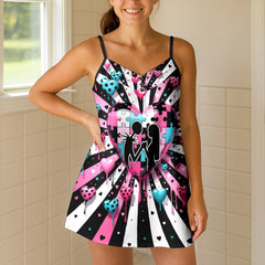 Puzzle Piece Destiny Short Cami Dressess