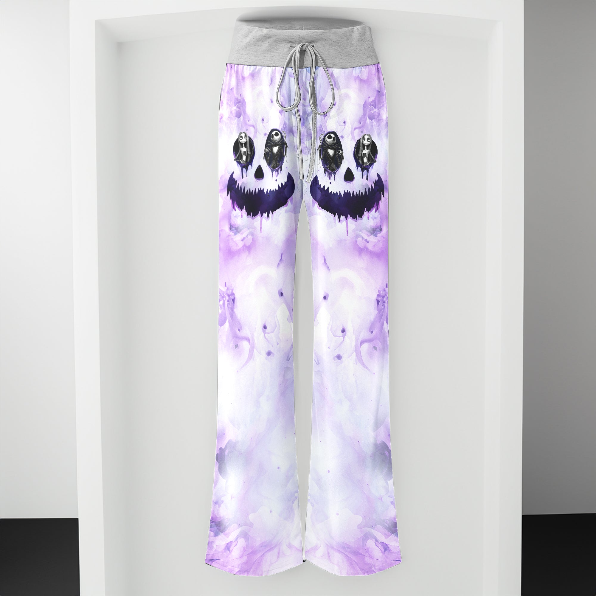 Purple Face Art Women's High-waisted Wide Leg Pants