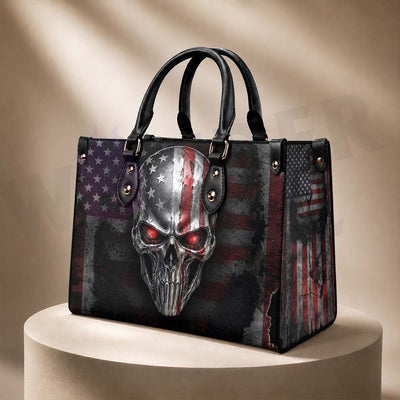 Wonder Skull structured tote bag solves the "I can't find anything in my bag" problem. The roomy interior fits your tablet, phone, wallet, water bottle, umbrella, and cosmetics — without the overstuffed look. Multiple interior pockets keep everything organized, so you're never digging around at checkout. Reinforced rivet corners and quality metal hardware ensure the bag holds up to daily use. Whether you're heading to work, running errands, or catching a flight, this tote keeps you looking put-together.