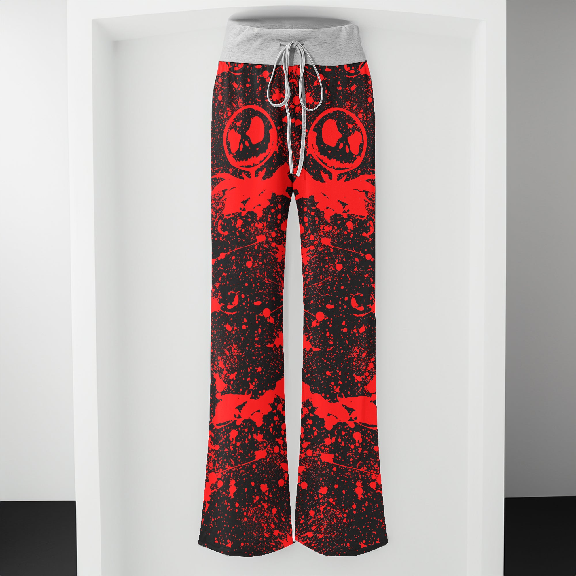 Red Brush Art Women's High-waisted Wide Leg Pants