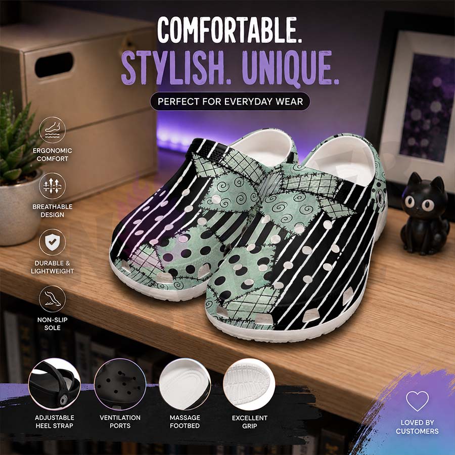 Wonder Skull Lightweight Clog Sandals are designed for all-day comfort. Featuring breathable ventilation holes, a cushioned footbed, and a pivoting heel strap, these versatile unisex clogs are perfect for use at home, outdoors, or at work — whatever your profession may be.