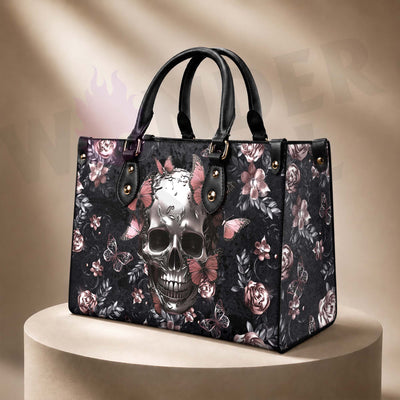 Wonder Skull structured tote bag solves the "I can't find anything in my bag" problem. The roomy interior fits your tablet, phone, wallet, water bottle, umbrella, and cosmetics — without the overstuffed look. Multiple interior pockets keep everything organized, so you're never digging around at checkout. Reinforced rivet corners and quality metal hardware ensure the bag holds up to daily use. Whether you're heading to work, running errands, or catching a flight, this tote keeps you looking put-together.