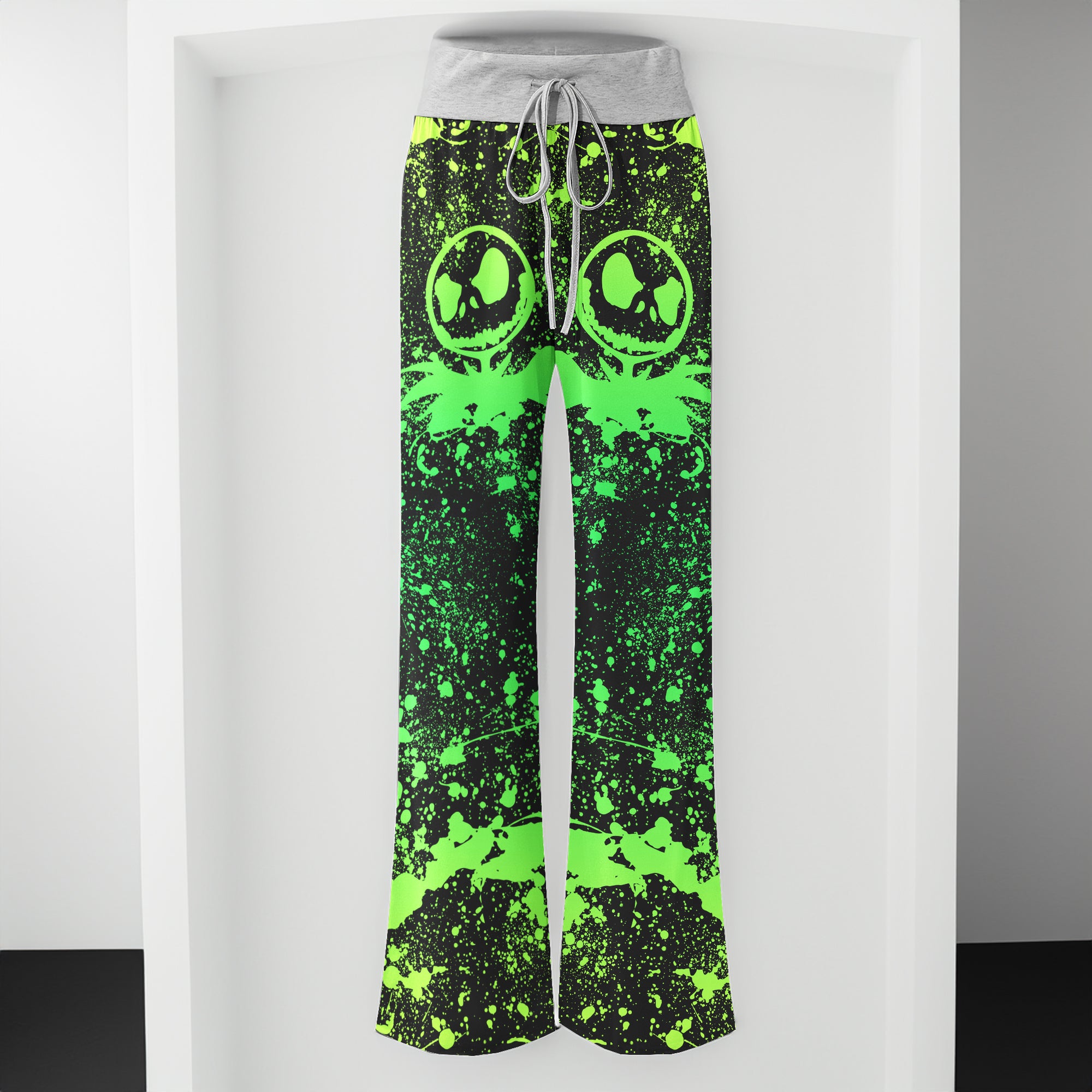 Green Brush Art Women's High-waisted Wide Leg Pants