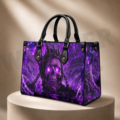 Wonder Skull structured tote bag solves the "I can't find anything in my bag" problem. The roomy interior fits your tablet, phone, wallet, water bottle, umbrella, and cosmetics — without the overstuffed look. Multiple interior pockets keep everything organized, so you're never digging around at checkout. Reinforced rivet corners and quality metal hardware ensure the bag holds up to daily use. Whether you're heading to work, running errands, or catching a flight, this tote keeps you looking put-together.