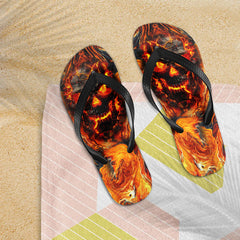 Image of a pair of beach flip flops with a sleek design, featuring a comfortable yoga mat footbed, non-slip sole, and water-friendly materials. Perfect for summer outings, beach walks, and casual occasions.