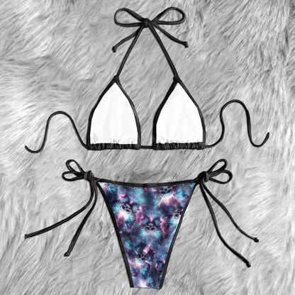 Wings Skull Afterlife Micro Triangle Bikini Swimsuit