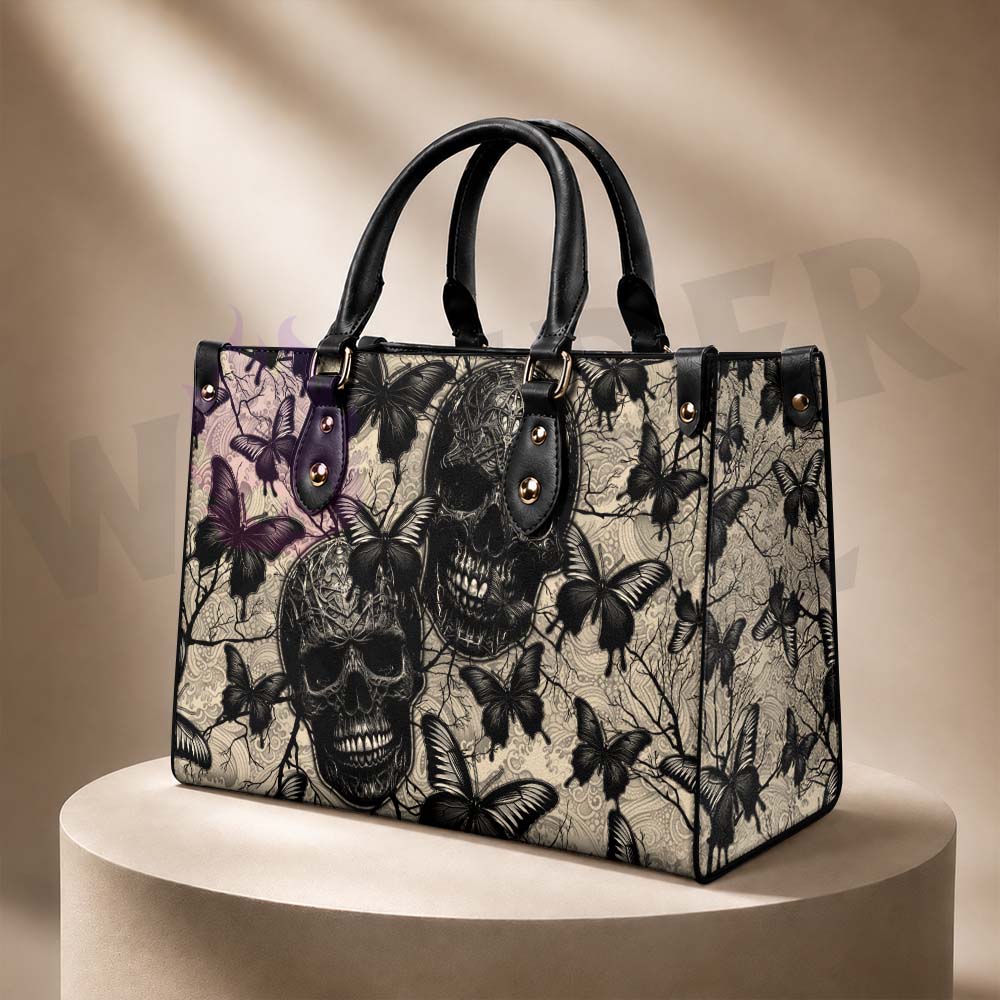 Wonder Skull structured tote bag solves the "I can't find anything in my bag" problem. The roomy interior fits your tablet, phone, wallet, water bottle, umbrella, and cosmetics — without the overstuffed look. Multiple interior pockets keep everything organized, so you're never digging around at checkout. Reinforced rivet corners and quality metal hardware ensure the bag holds up to daily use. Whether you're heading to work, running errands, or catching a flight, this tote keeps you looking put-together.