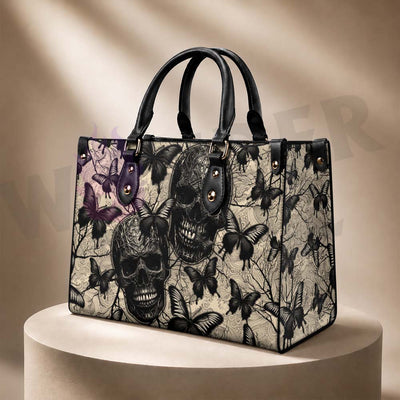 Wonder Skull structured tote bag solves the "I can't find anything in my bag" problem. The roomy interior fits your tablet, phone, wallet, water bottle, umbrella, and cosmetics — without the overstuffed look. Multiple interior pockets keep everything organized, so you're never digging around at checkout. Reinforced rivet corners and quality metal hardware ensure the bag holds up to daily use. Whether you're heading to work, running errands, or catching a flight, this tote keeps you looking put-together.