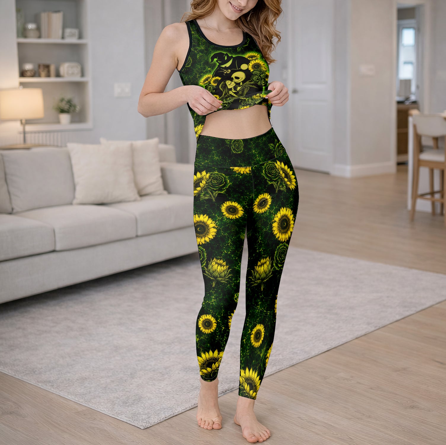 Gothic Lovers Floral Tanktop and Legging