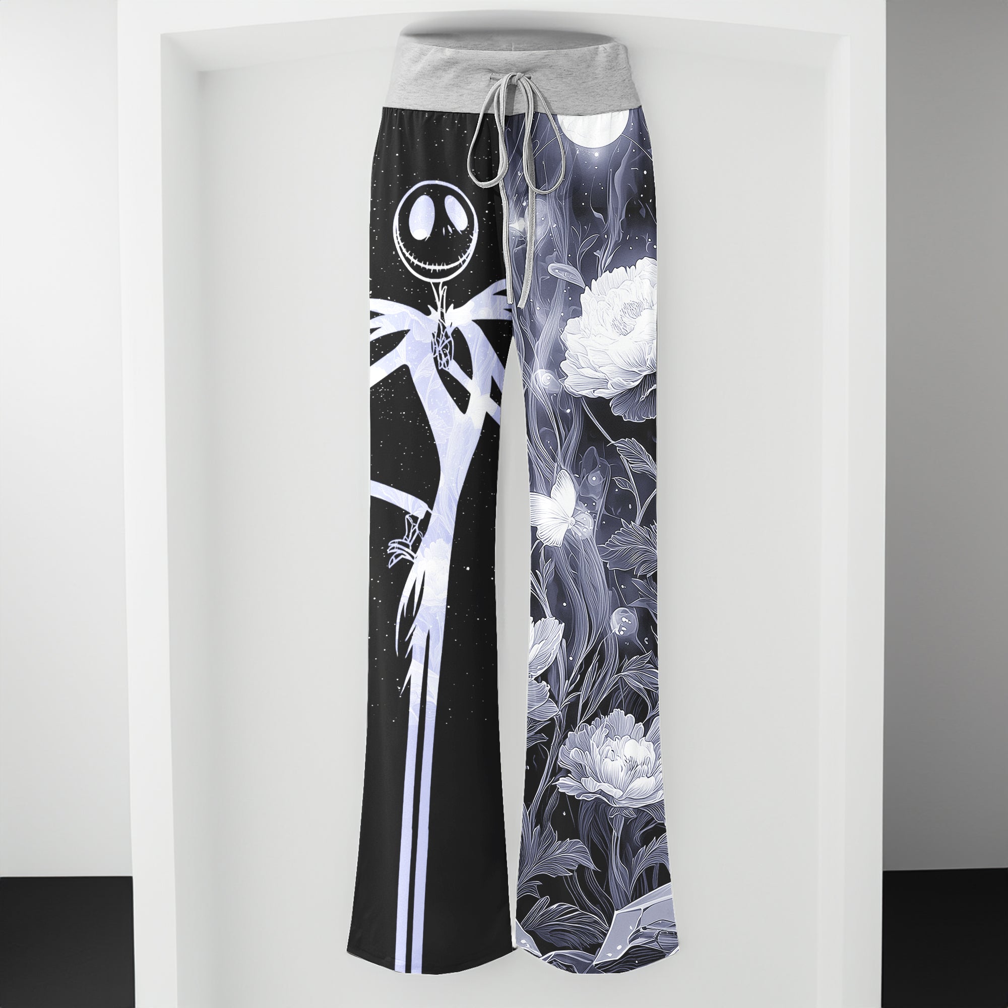 Twilight Bones & Blossoms Women's High-waisted Wide Leg Pants