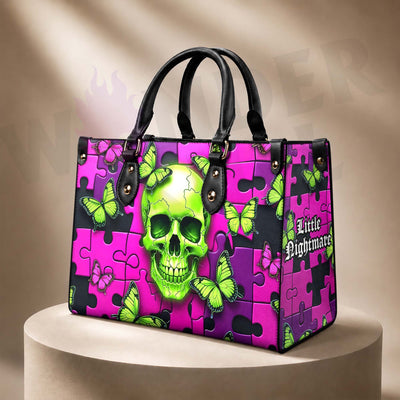 Wonder Skull structured tote bag solves the "I can't find anything in my bag" problem. The roomy interior fits your tablet, phone, wallet, water bottle, umbrella, and cosmetics — without the overstuffed look. Multiple interior pockets keep everything organized, so you're never digging around at checkout. Reinforced rivet corners and quality metal hardware ensure the bag holds up to daily use. Whether you're heading to work, running errands, or catching a flight, this tote keeps you looking put-together.