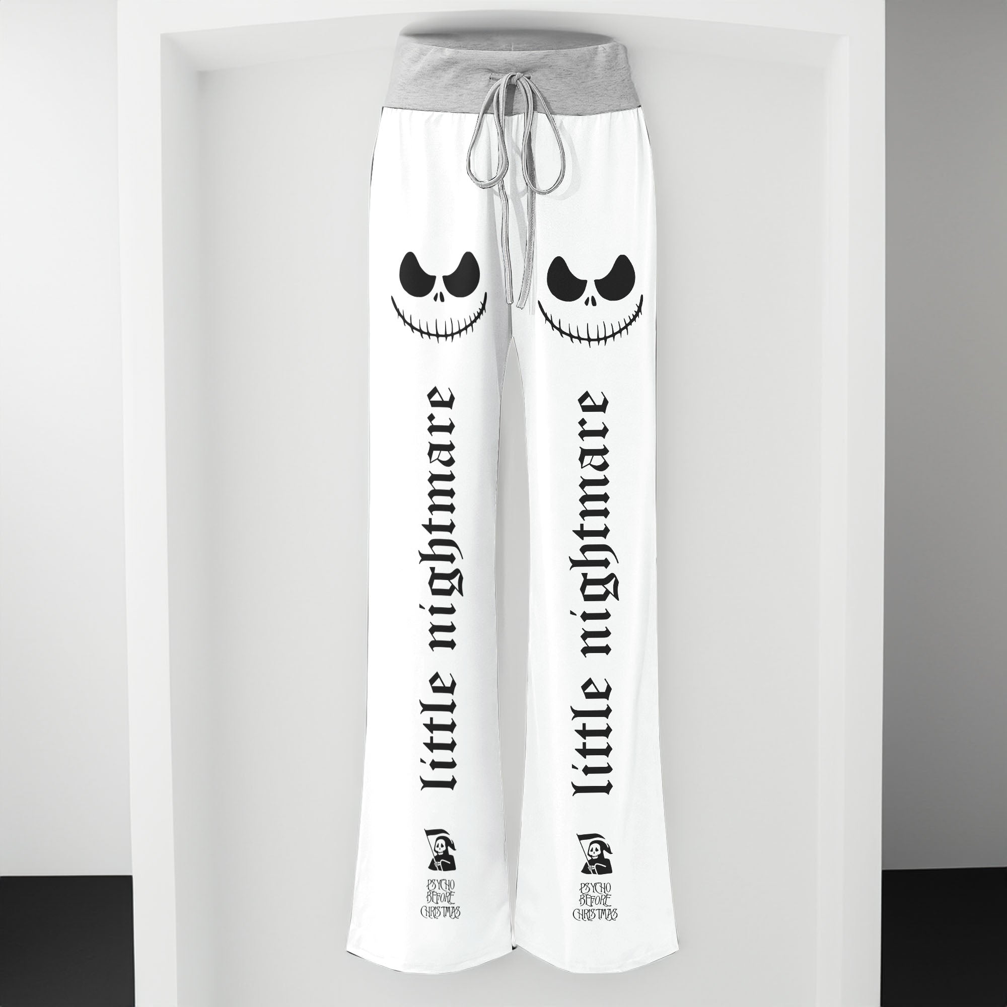 Black & White Art Women's High-waisted Wide Leg Pants