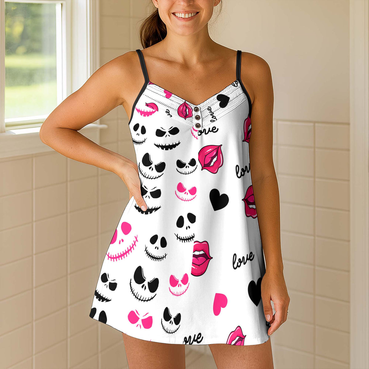 Pumpkin Kiss Love Short Cami Dress