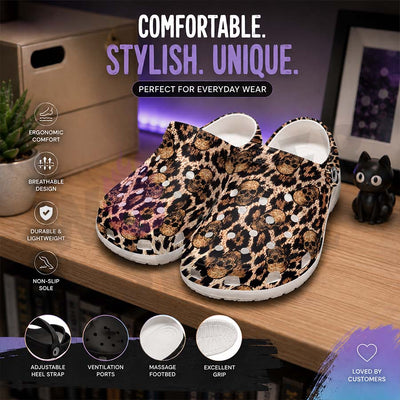 Wonder Skull Lightweight Clog Sandals are designed for all-day comfort. Featuring breathable ventilation holes, a cushioned footbed, and a pivoting heel strap, these versatile unisex clogs are perfect for use at home, outdoors, or at work — whatever your profession may be.