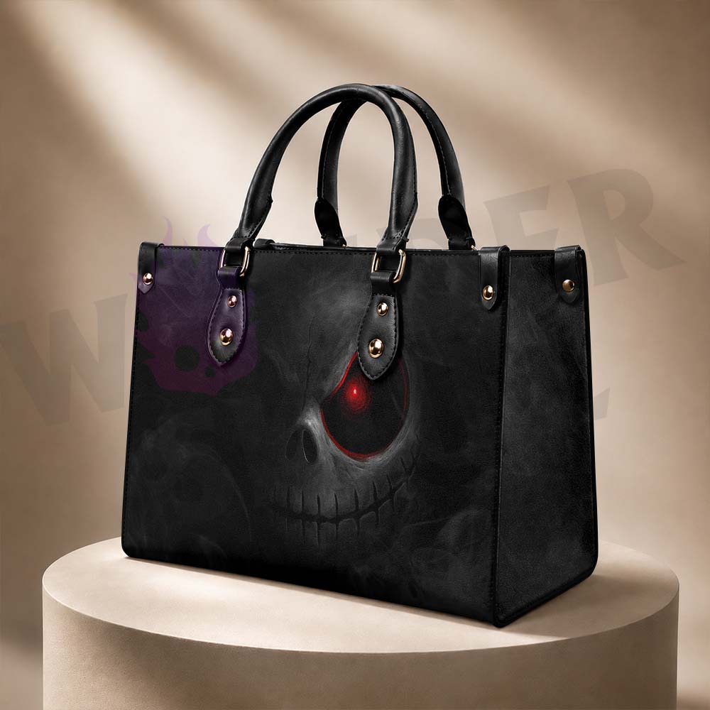 Wonder Skull structured tote bag solves the "I can't find anything in my bag" problem. The roomy interior fits your tablet, phone, wallet, water bottle, umbrella, and cosmetics — without the overstuffed look. Multiple interior pockets keep everything organized, so you're never digging around at checkout. Reinforced rivet corners and quality metal hardware ensure the bag holds up to daily use. Whether you're heading to work, running errands, or catching a flight, this tote keeps you looking put-together.