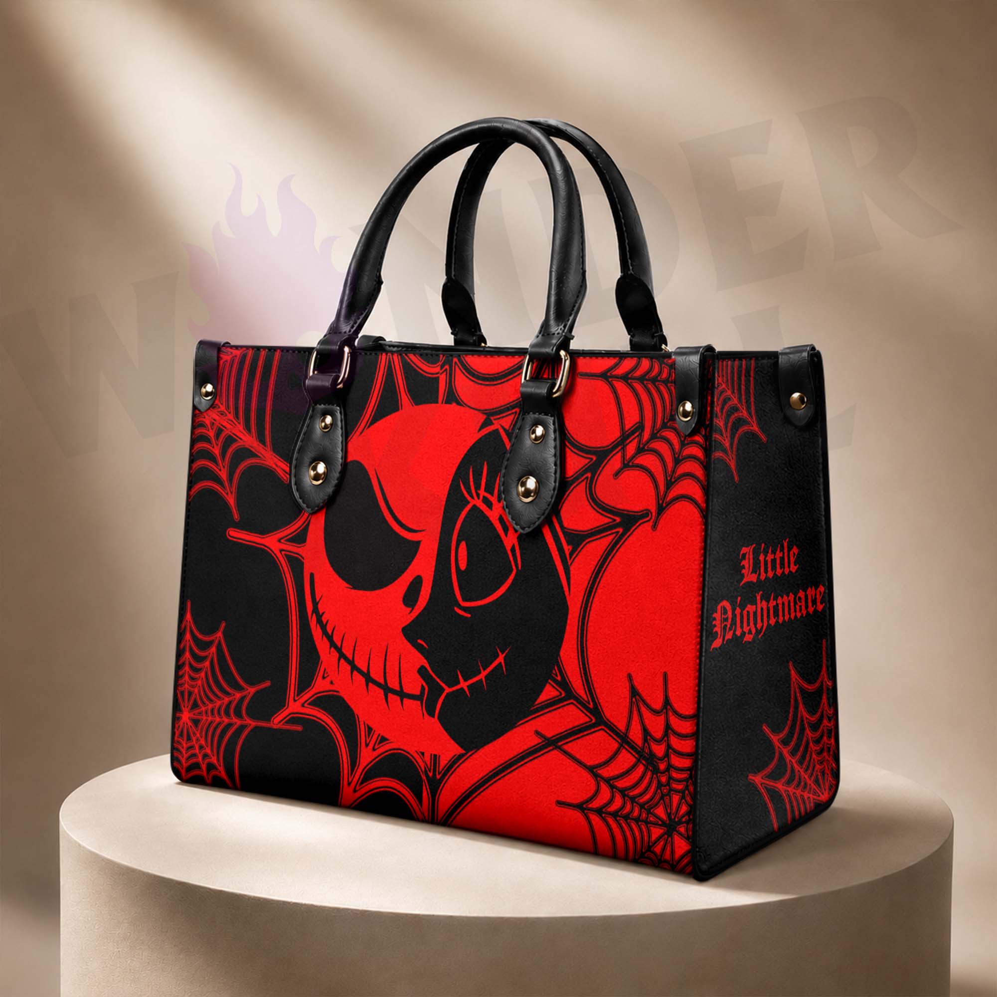 Wonder Skull structured tote bag solves the "I can't find anything in my bag" problem. The roomy interior fits your tablet, phone, wallet, water bottle, umbrella, and cosmetics — without the overstuffed look. Multiple interior pockets keep everything organized, so you're never digging around at checkout. Reinforced rivet corners and quality metal hardware ensure the bag holds up to daily use. Whether you're heading to work, running errands, or catching a flight, this tote keeps you looking put-together.