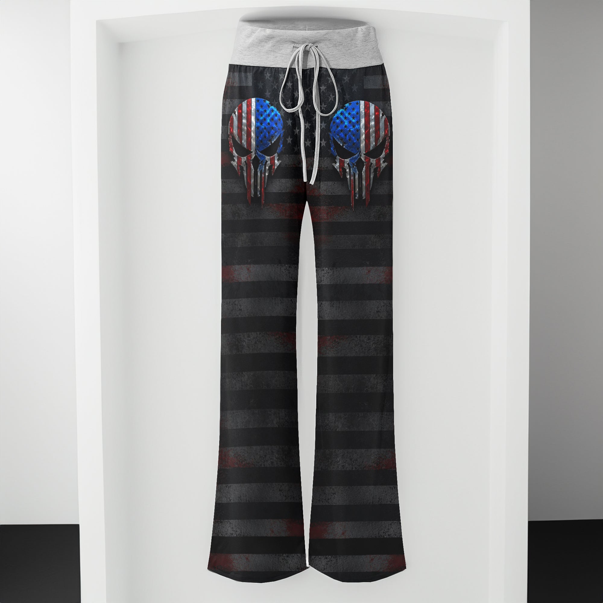 Rebel Patriot Track Art Women's High-waisted Wide Leg Pants