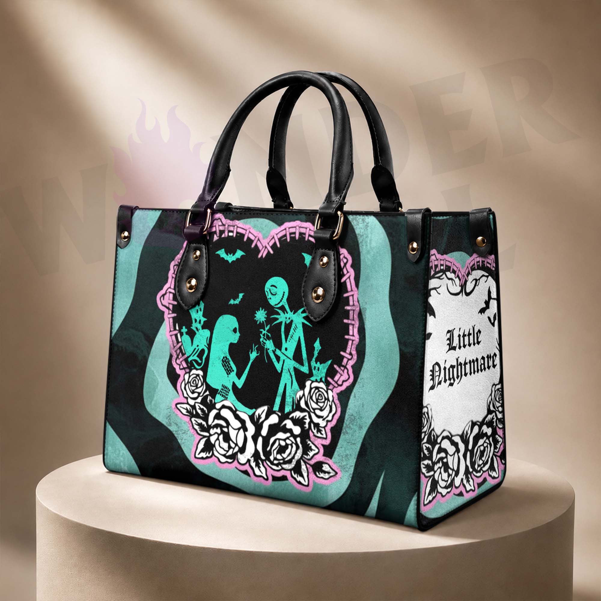 Wonder Skull structured tote bag solves the "I can't find anything in my bag" problem. The roomy interior fits your tablet, phone, wallet, water bottle, umbrella, and cosmetics — without the overstuffed look. Multiple interior pockets keep everything organized, so you're never digging around at checkout. Reinforced rivet corners and quality metal hardware ensure the bag holds up to daily use. Whether you're heading to work, running errands, or catching a flight, this tote keeps you looking put-together.