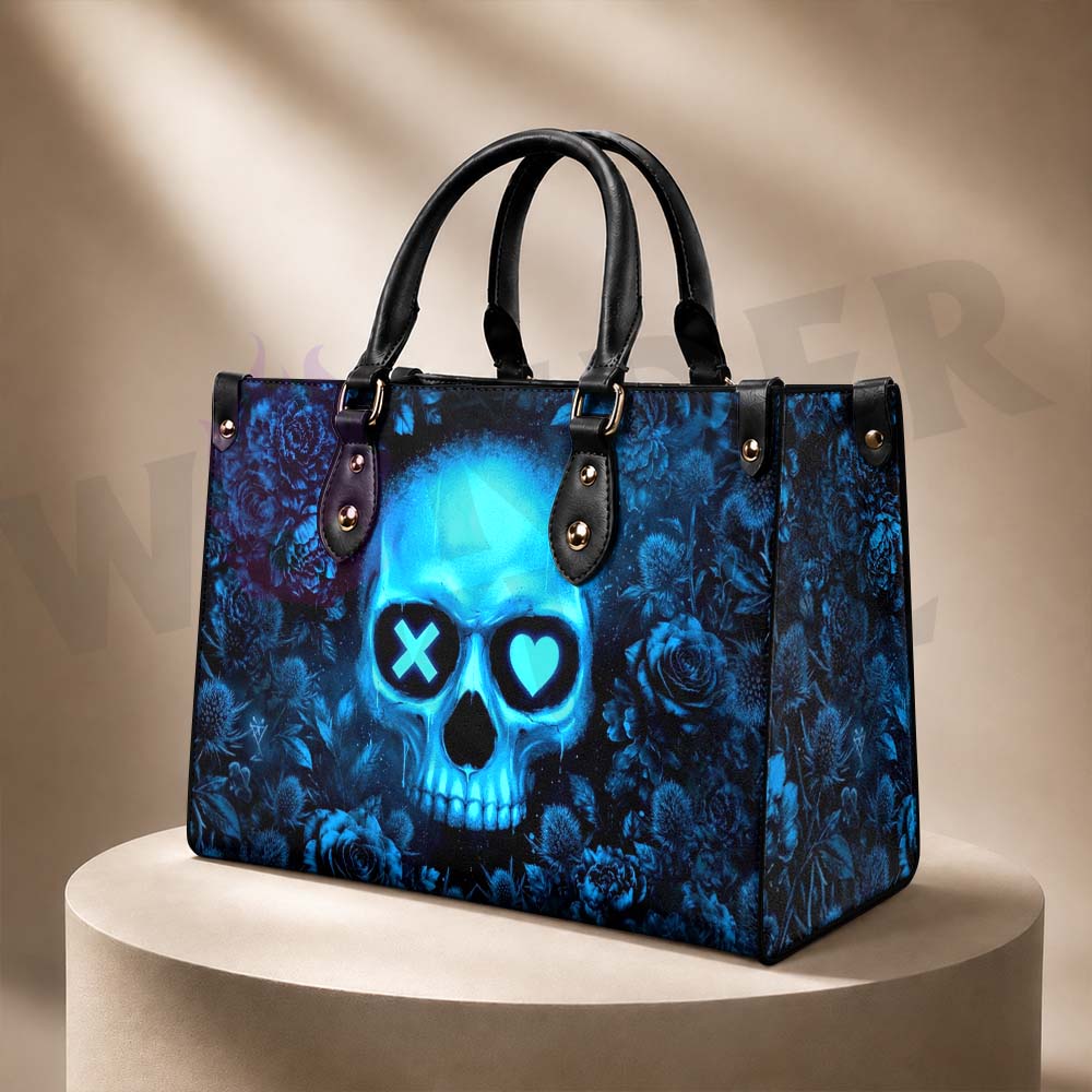Wonder Skull structured tote bag solves the "I can't find anything in my bag" problem. The roomy interior fits your tablet, phone, wallet, water bottle, umbrella, and cosmetics — without the overstuffed look. Multiple interior pockets keep everything organized, so you're never digging around at checkout. Reinforced rivet corners and quality metal hardware ensure the bag holds up to daily use. Whether you're heading to work, running errands, or catching a flight, this tote keeps you looking put-together.