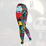 Pattern Art Nightmare Theme Combo Hoodie and Leggings - Dark and edgy matching set with skull designs for a unique and stylish look