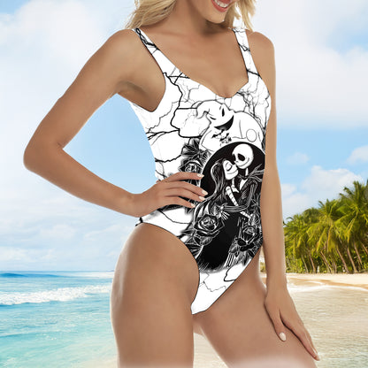 One Piece Bikini Dark Romance Voltage Print Swimwear