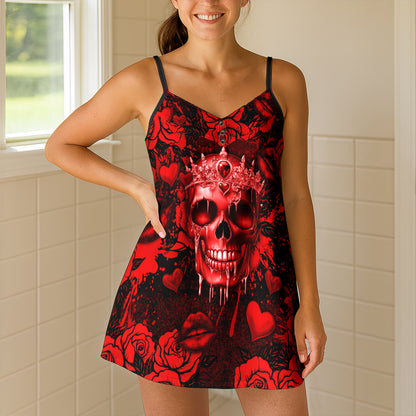 Bloody Rose Queen Short Cami Dress