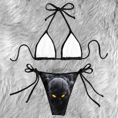 Fractured Soul Skull Micro Triangle Bikini Swimsuit