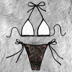 Freedom Warrior Eagle Badge Micro Triangle Bikini Swimsuit