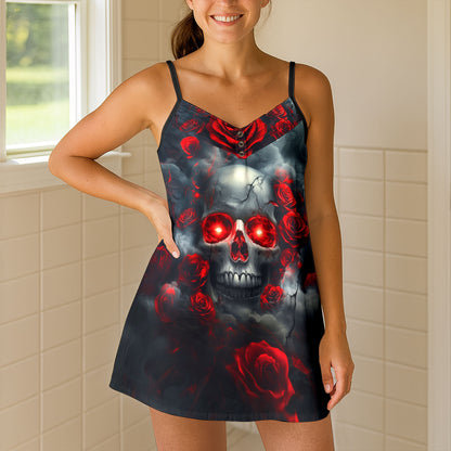 Gothic Rose Phantom Short Cami Dress