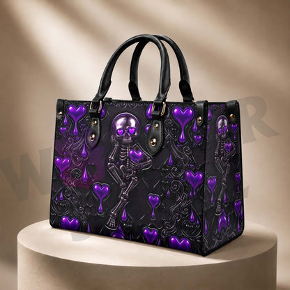 Wonder Skull structured tote bag solves the "I can't find anything in my bag" problem. The roomy interior fits your tablet, phone, wallet, water bottle, umbrella, and cosmetics — without the overstuffed look. Multiple interior pockets keep everything organized, so you're never digging around at checkout. Reinforced rivet corners and quality metal hardware ensure the bag holds up to daily use. Whether you're heading to work, running errands, or catching a flight, this tote keeps you looking put-together.