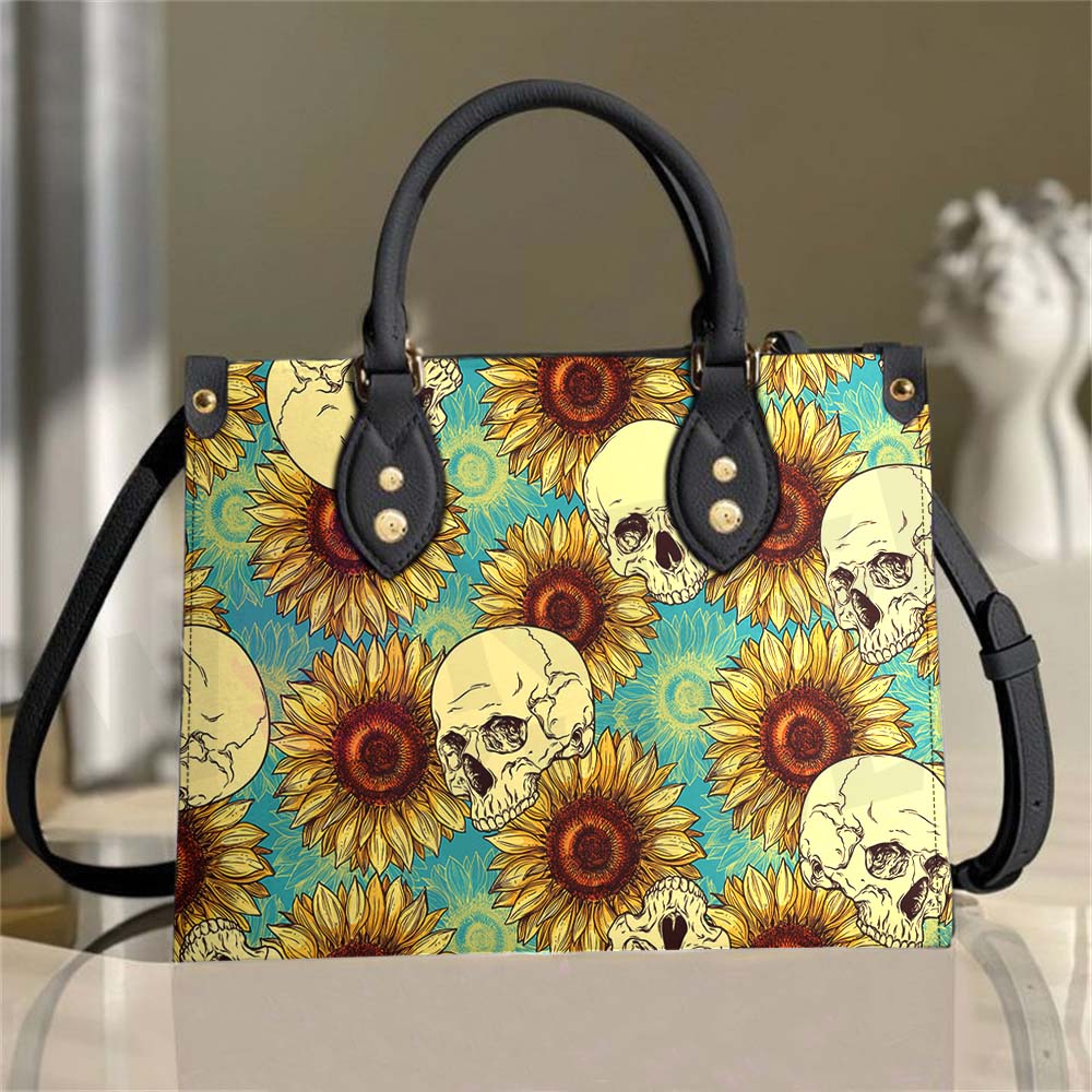 Wonder Skull structured tote bag solves the "I can't find anything in my bag" problem. The roomy interior fits your tablet, phone, wallet, water bottle, umbrella, and cosmetics — without the overstuffed look. Multiple interior pockets keep everything organized, so you're never digging around at checkout. Reinforced rivet corners and quality metal hardware ensure the bag holds up to daily use. Whether you're heading to work, running errands, or catching a flight, this tote keeps you looking put-together.