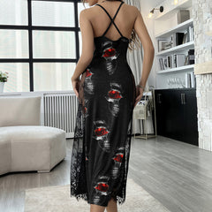 Shadow Skulls Red Eye Women's Lace Cami Sleepwear