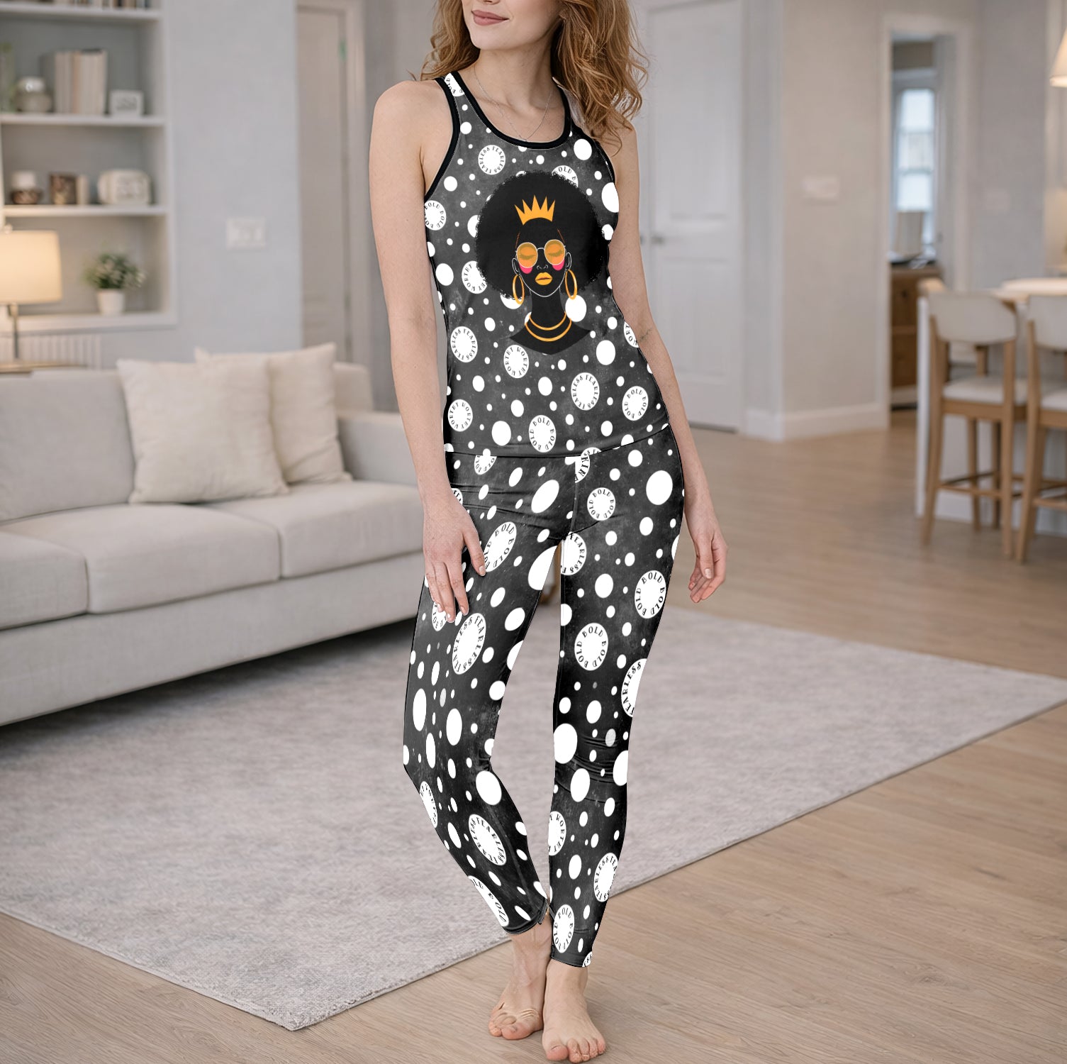 Royal Skeleton Essence Tanktop and Leggings