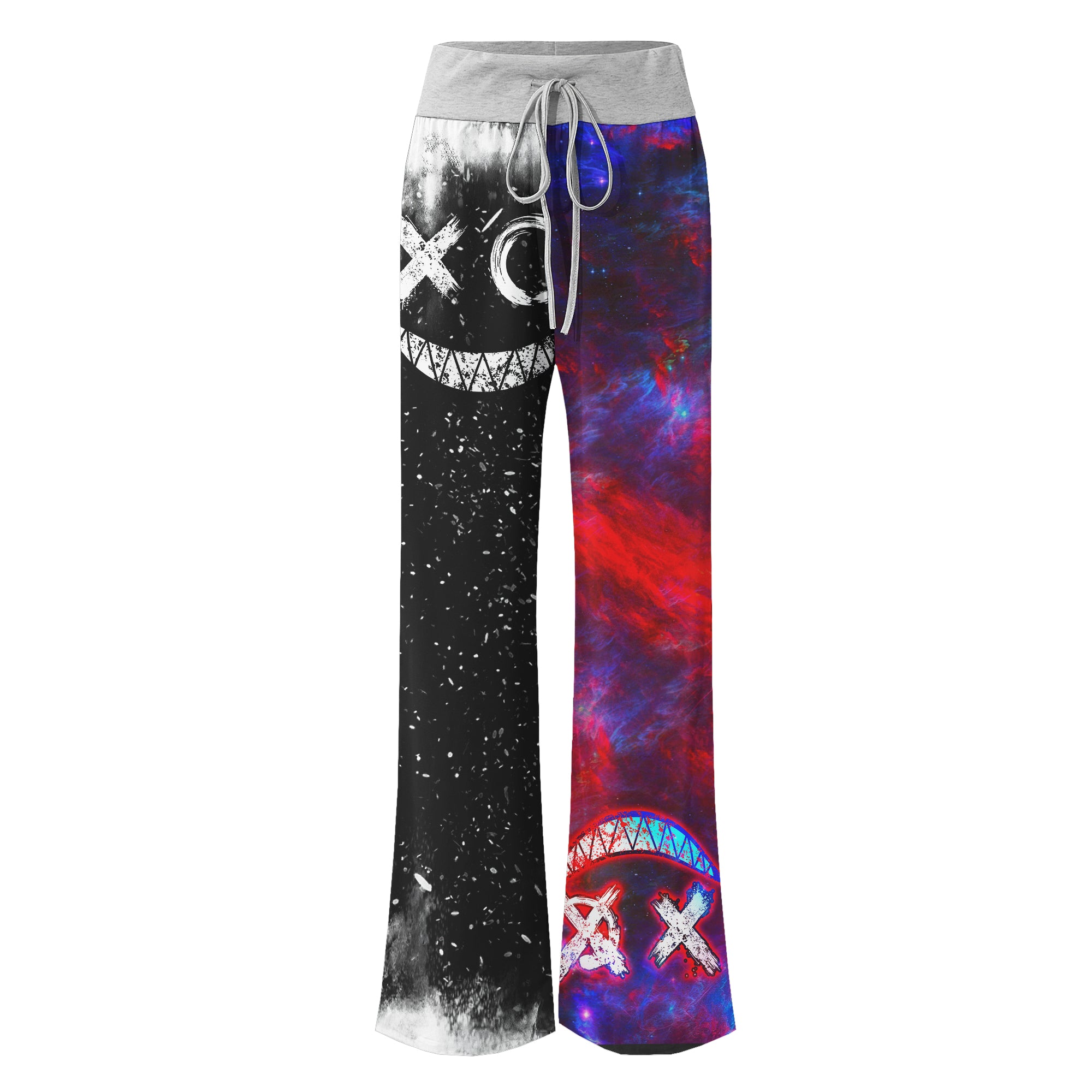 Psycho Scary Smoke Women's High-waisted Wide Leg Pants | Wonder Skull