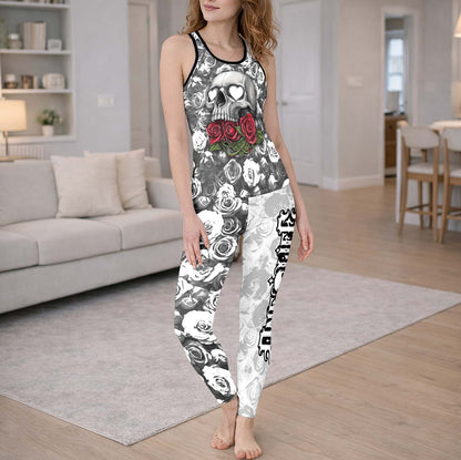 Gothic Skull Love Lock Tanktop and Legging