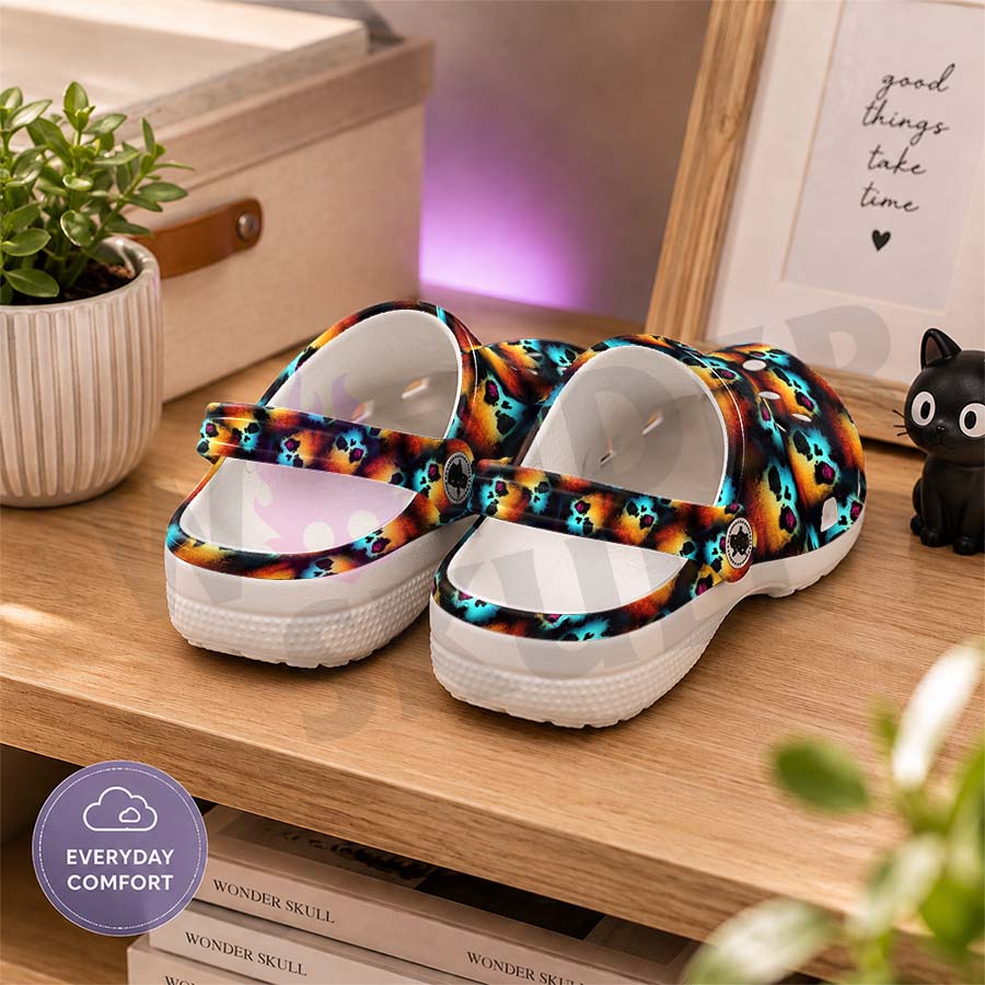Wonder Skull Lightweight Clog Sandals are designed for all-day comfort. Featuring breathable ventilation holes, a cushioned footbed, and a pivoting heel strap, these versatile unisex clogs are perfect for use at home, outdoors, or at work — whatever your profession may be.