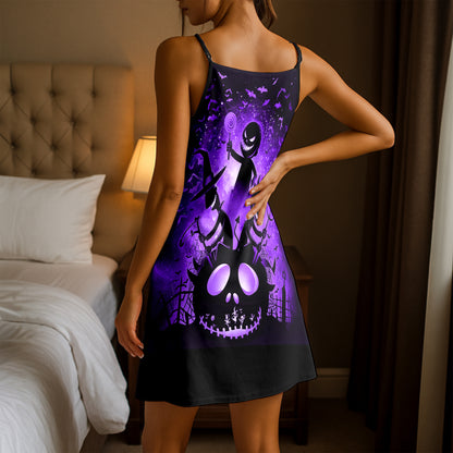 Violet Voodoo Crew Short Cami Dress