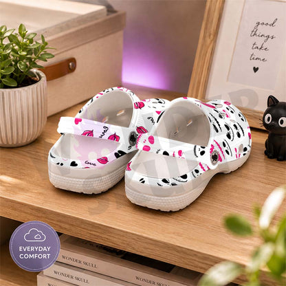Wonder Skull Lightweight Clog Sandals are designed for all-day comfort. Featuring breathable ventilation holes, a cushioned footbed, and a pivoting heel strap, these versatile unisex clogs are perfect for use at home, outdoors, or at work — whatever your profession may be.
