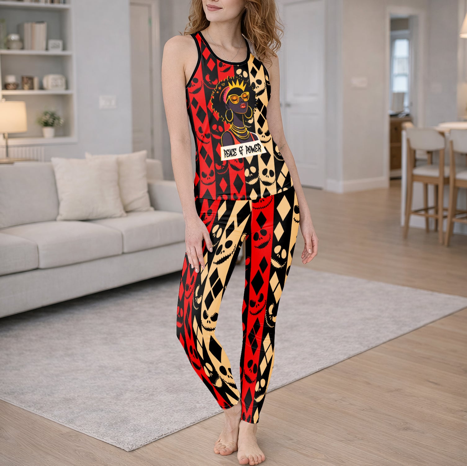 Royal Skeleton Essence Tanktop and Leggings