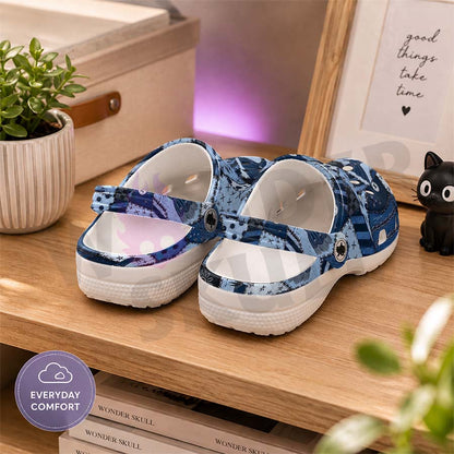 Wonder Skull Lightweight Clog Sandals are designed for all-day comfort. Featuring breathable ventilation holes, a cushioned footbed, and a pivoting heel strap, these versatile unisex clogs are perfect for use at home, outdoors, or at work — whatever your profession may be.