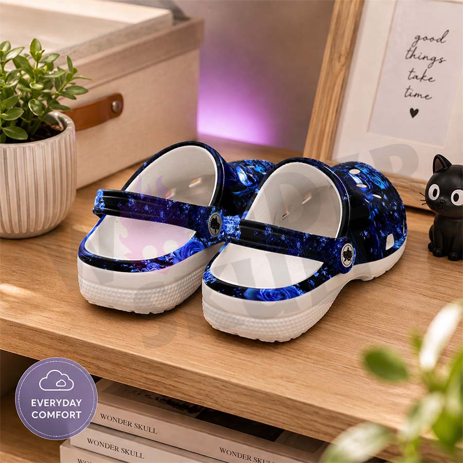 Wonder Skull Lightweight Clog Sandals are designed for all-day comfort. Featuring breathable ventilation holes, a cushioned footbed, and a pivoting heel strap, these versatile unisex clogs are perfect for use at home, outdoors, or at work — whatever your profession may be.