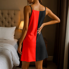 Midnight Silhouette Art Short Cami Dress