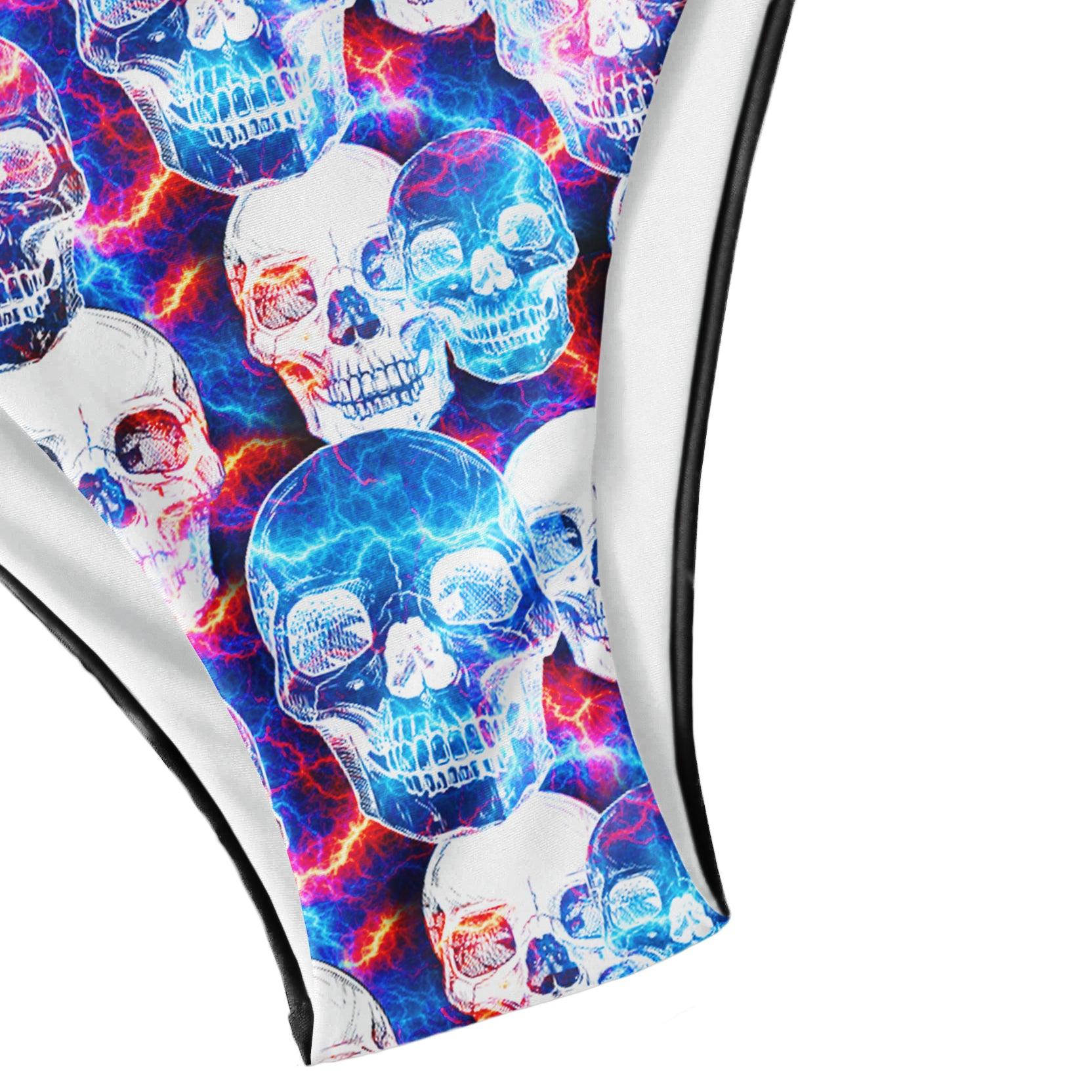 Skull Thunder Micro Triangle Bikini Swimsuit - Wonder Skull