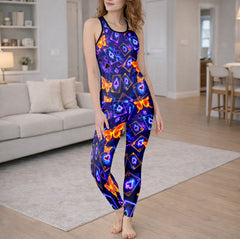 Neon Luminous Butterfly Souls Tanktop and Leggings